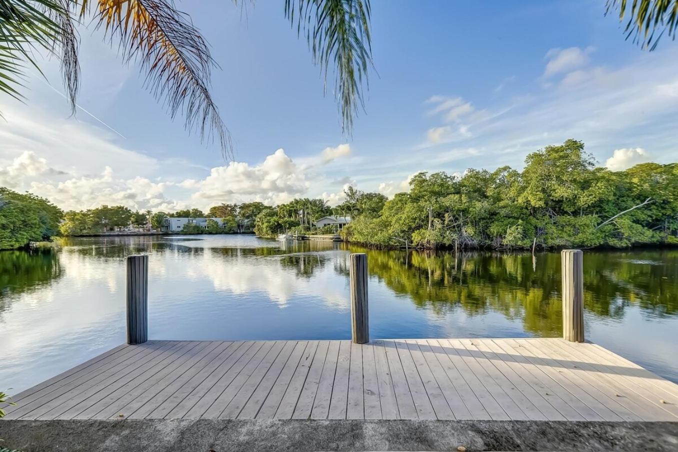 Waterfront Apartment Private Patio Pool Fort Lauderdale Exterior foto